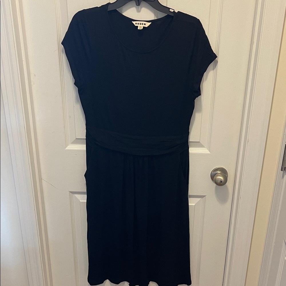 Boden Classic Black Midi Dress